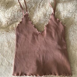 Free people cropped tank top size Xs/s   Blush